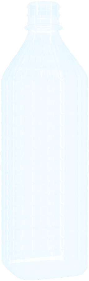 An empty 500 ml PET bottle